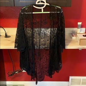 Black Lace Cardigan